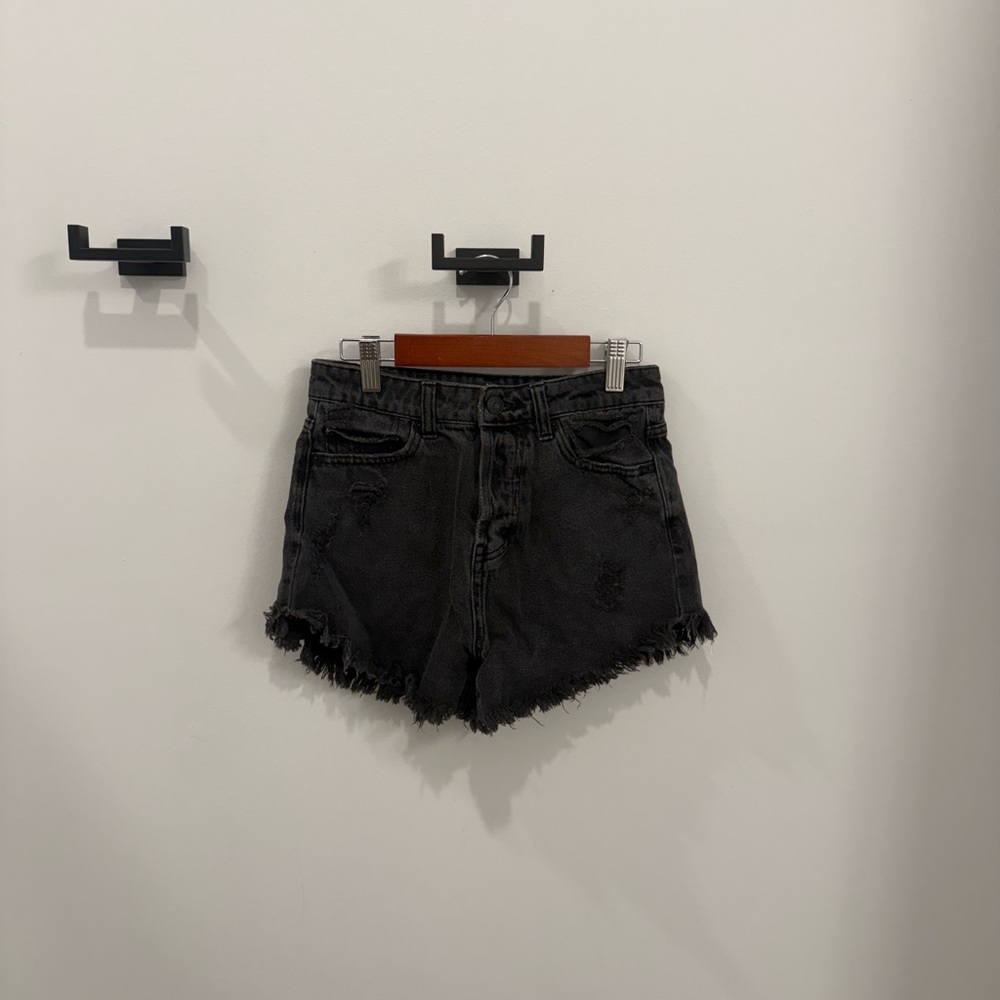 Wild Fable Charcoal Distressed Jean Shorts